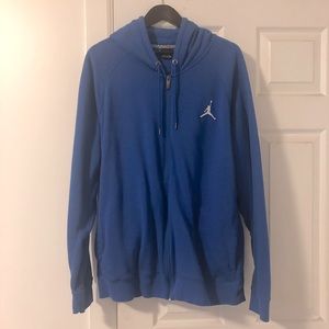 Mens Air Jordan Royal blue hoodie.